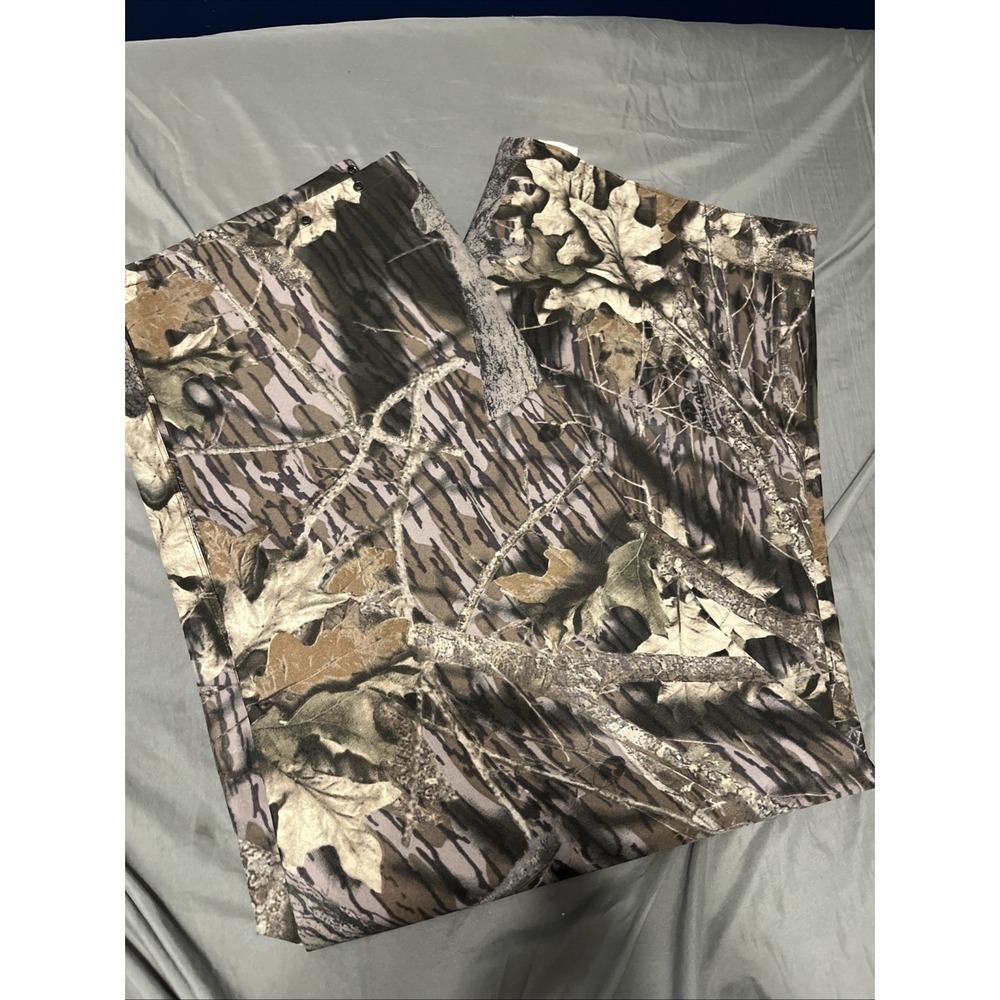 Vtg. Hodgman Duck Camo Waterproof PVC Rain Hunting Pants Size 2XL Adj. Waist